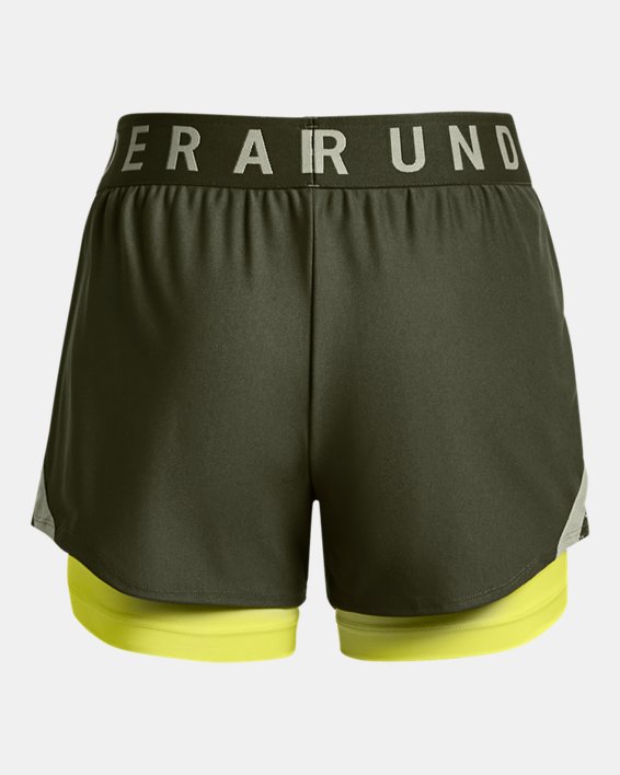 Damen UA Play Up 2-in-1-Shorts, Green, pdpMainDesktop image number 5